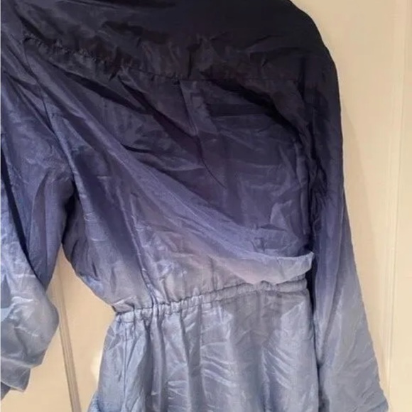 Ombré watercolor utility jacket with Epaulets size m young fabulous & broke Yfb - Picture 6 of 7